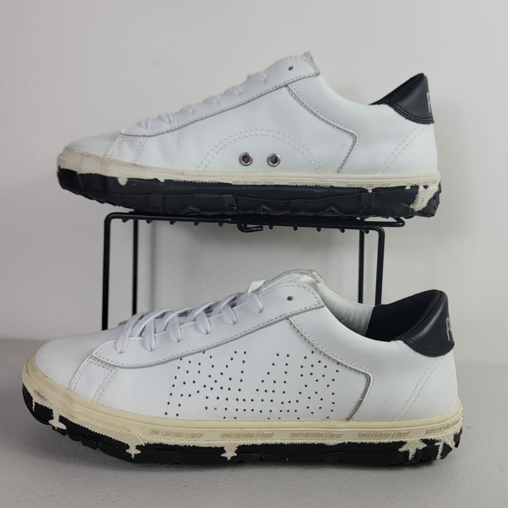 P448 White and Black Sneakers